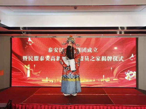 泰安民盟戲劇團成立暨民盟泰安高新區(qū)支部 盟員之家 揭牌儀式